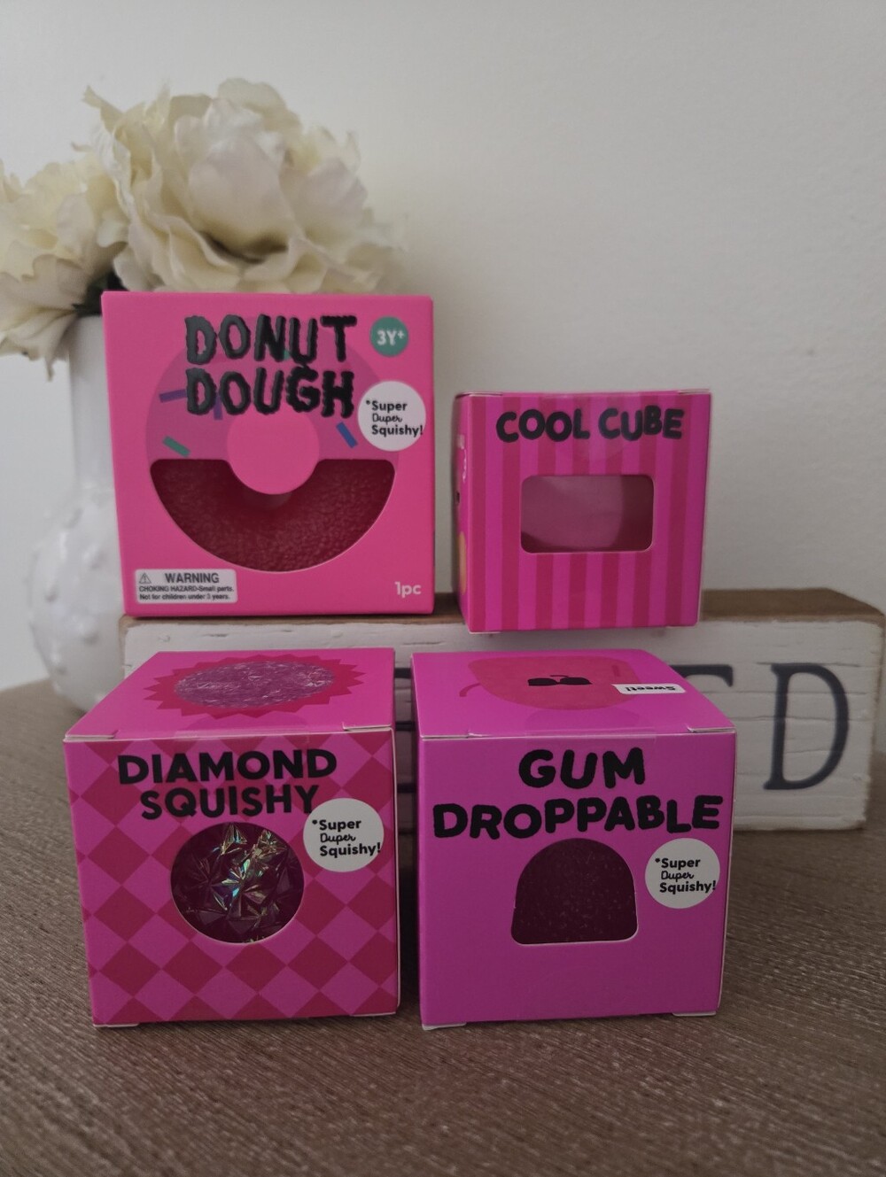 Jadore 4pc Diamond Squishy Set-